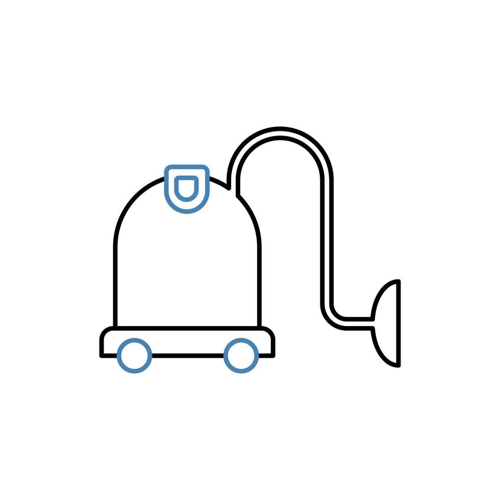 vacuum cleaner concept line icon. Simple element illustration. vacuum cleaner concept outline symbol design. vector