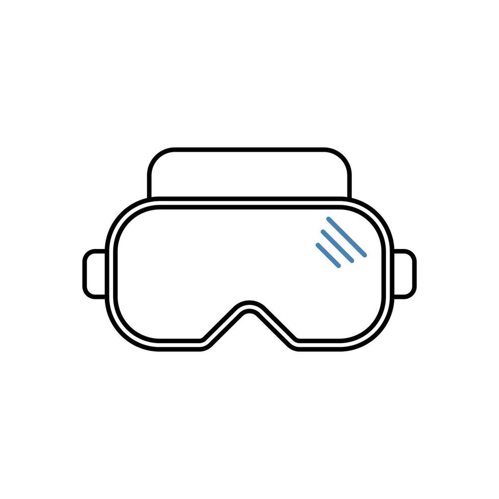 protective glasses concept line icon. Simple element illustration. protective glasses concept outline symbol design. vector