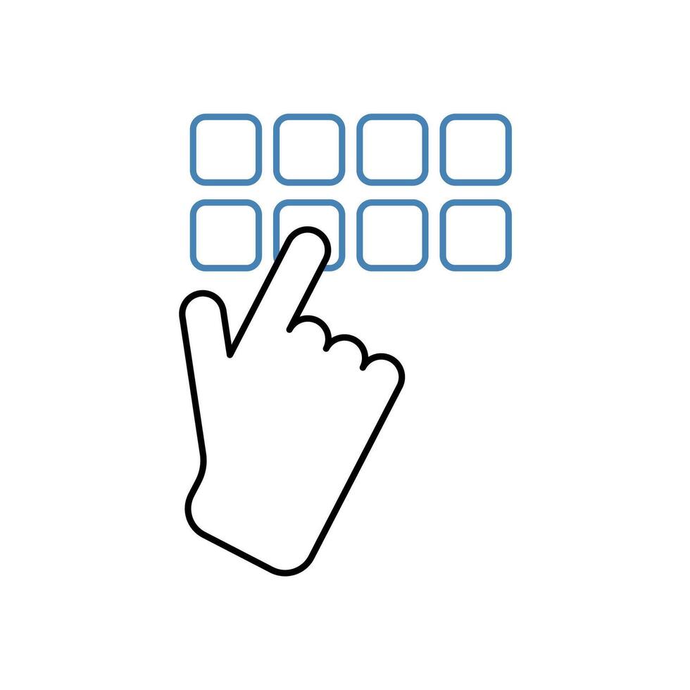 code concept line icon. Simple element illustration. code concept outline symbol design. vector