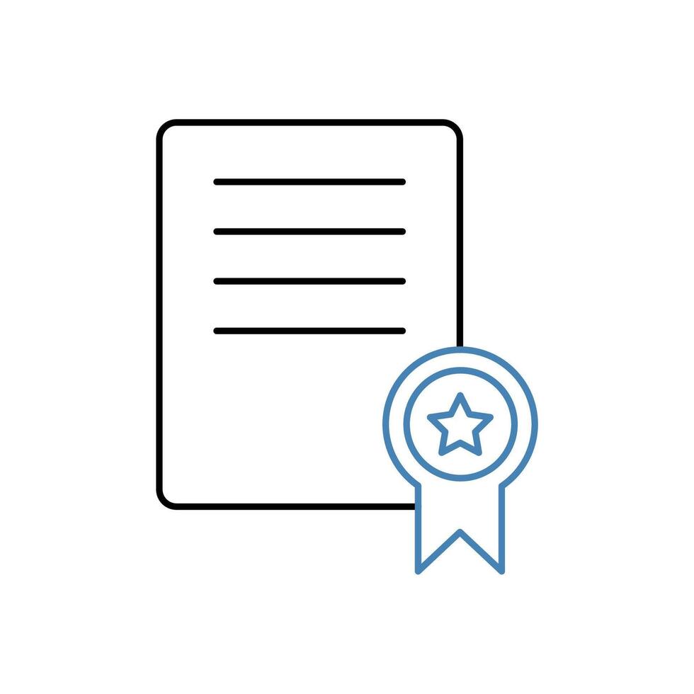 affidavit concept line icon. Simple element illustration. affidavit concept outline symbol design. vector