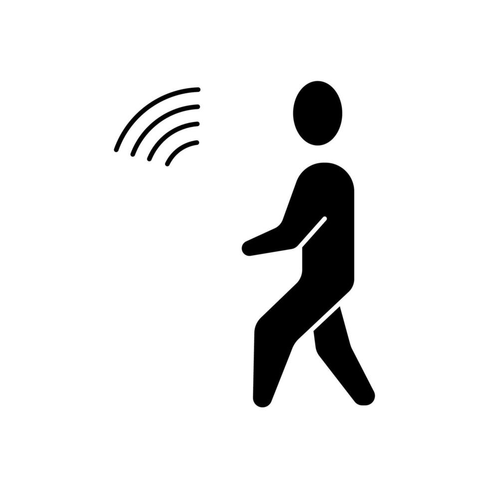 motion sensor concept line icon. Simple element illustration. motion sensor concept outline symbol design. vector