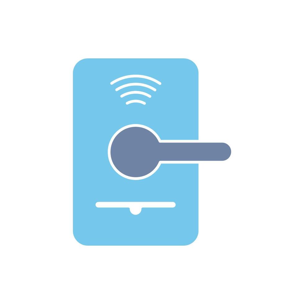 smart lock concept line icon. Simple element illustration. smart lock concept outline symbol design. vector