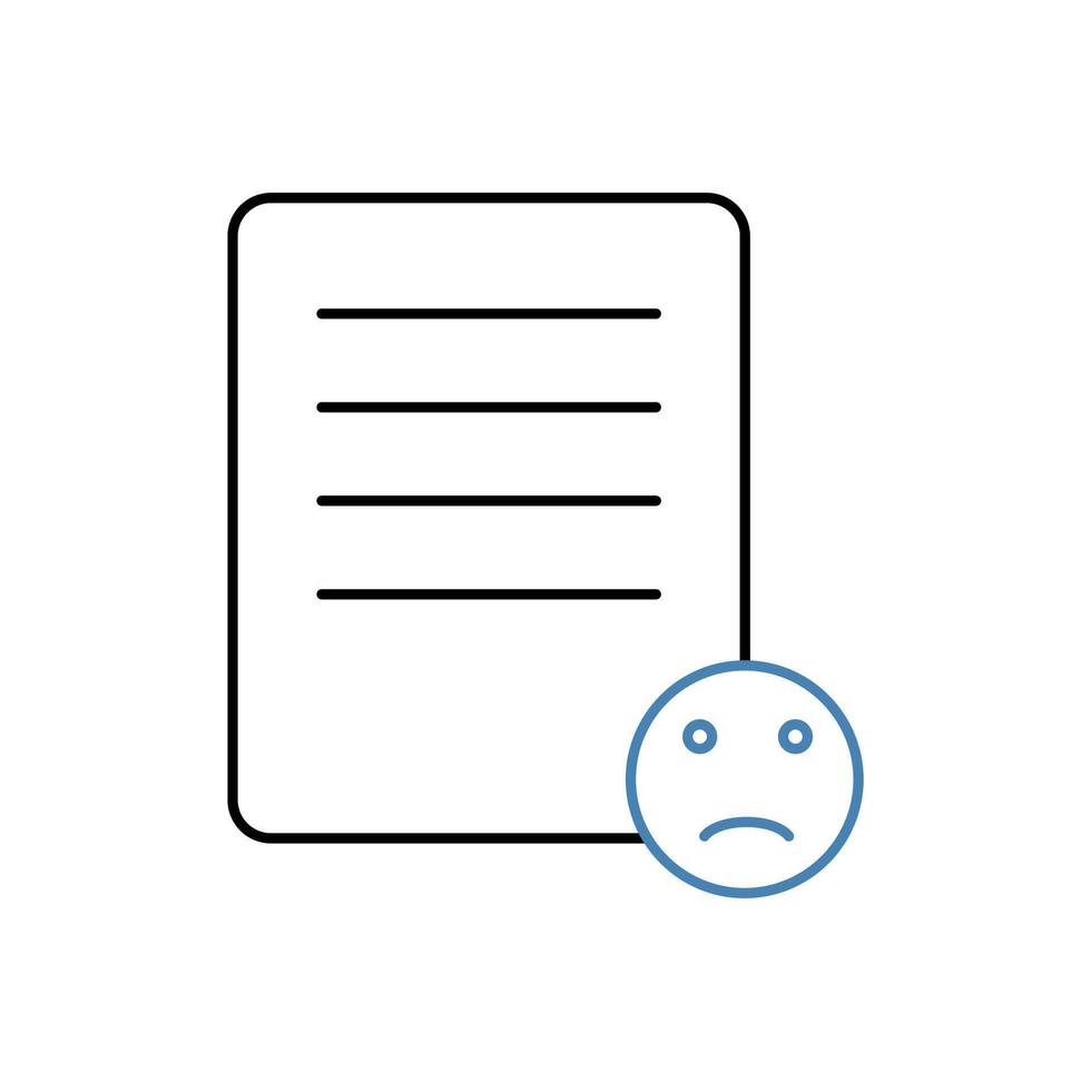 complaint concept line icon. Simple element illustration. complaint concept outline symbol design. vector