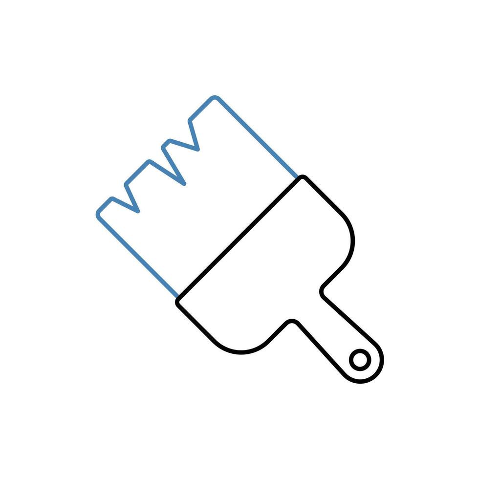 paintbrush concept line icon. Simple element illustration. paintbrush concept outline symbol design. vector