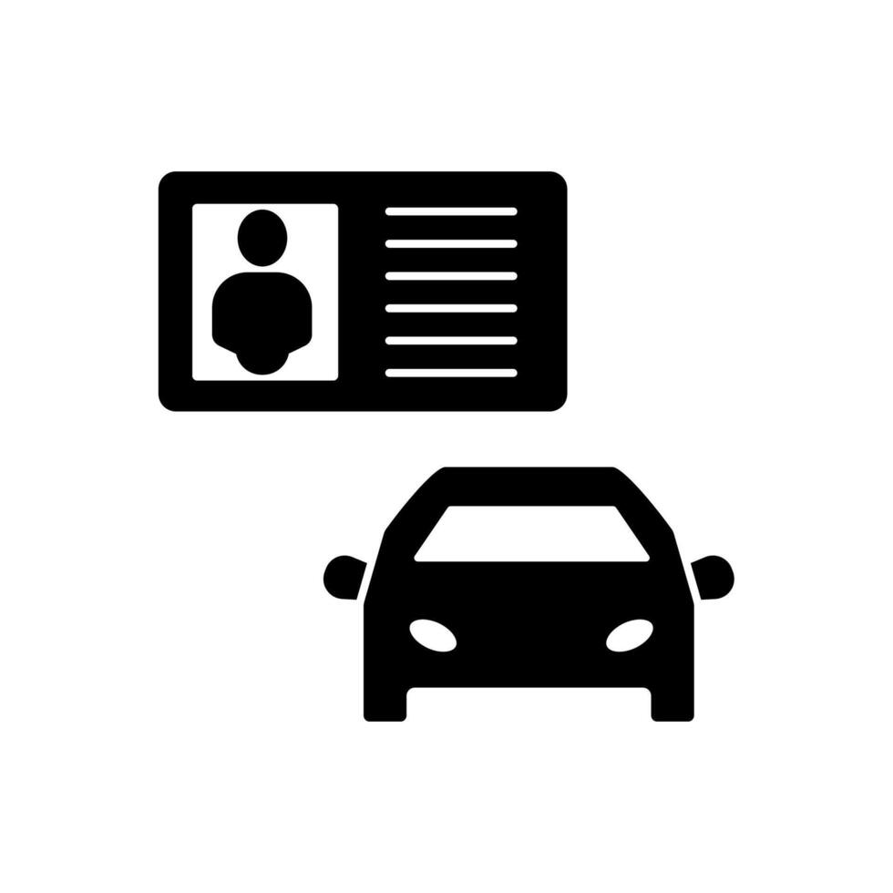driving license concept line icon. Simple element illustration. driving licenset concept outline symbol design. vector