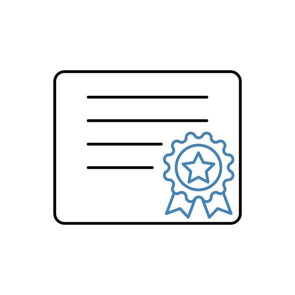 patent concept line icon. Simple element illustration. patent concept outline symbol design. vector