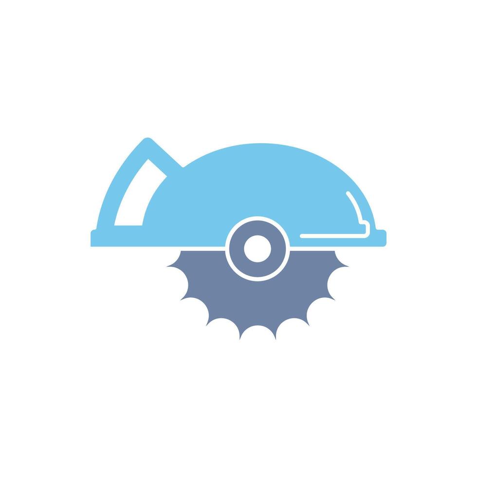 circular saw concept line icon. Simple element illustration. circular saw concept outline symbol design. vector