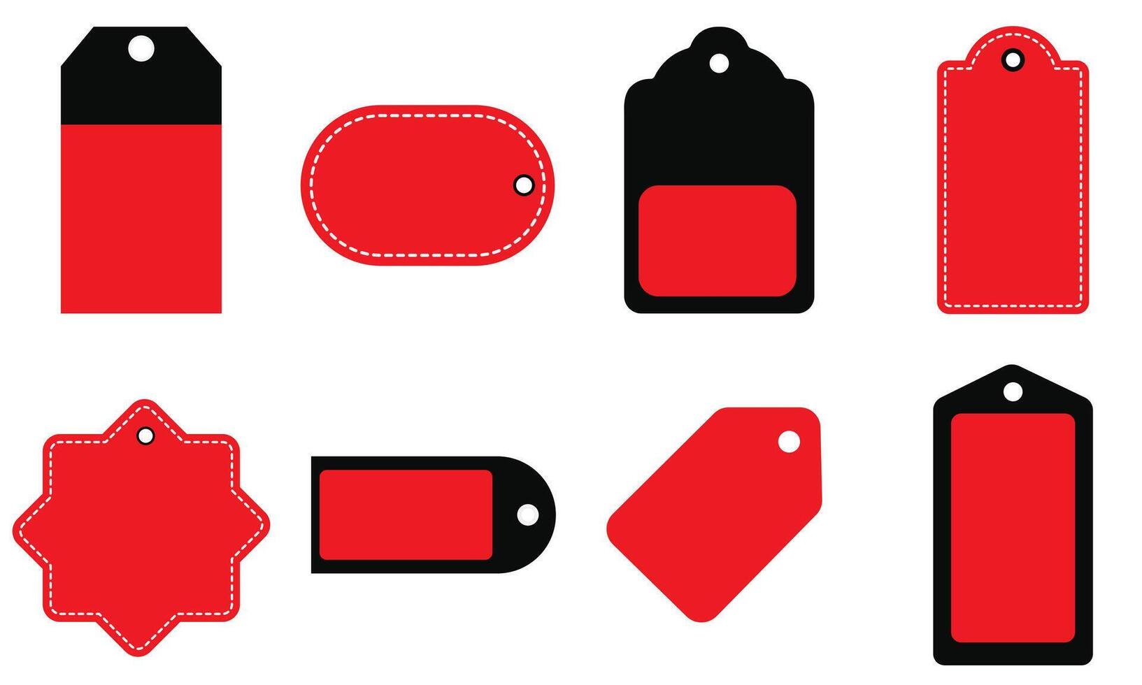 Set of price tag for black friday special offering and marketing vector