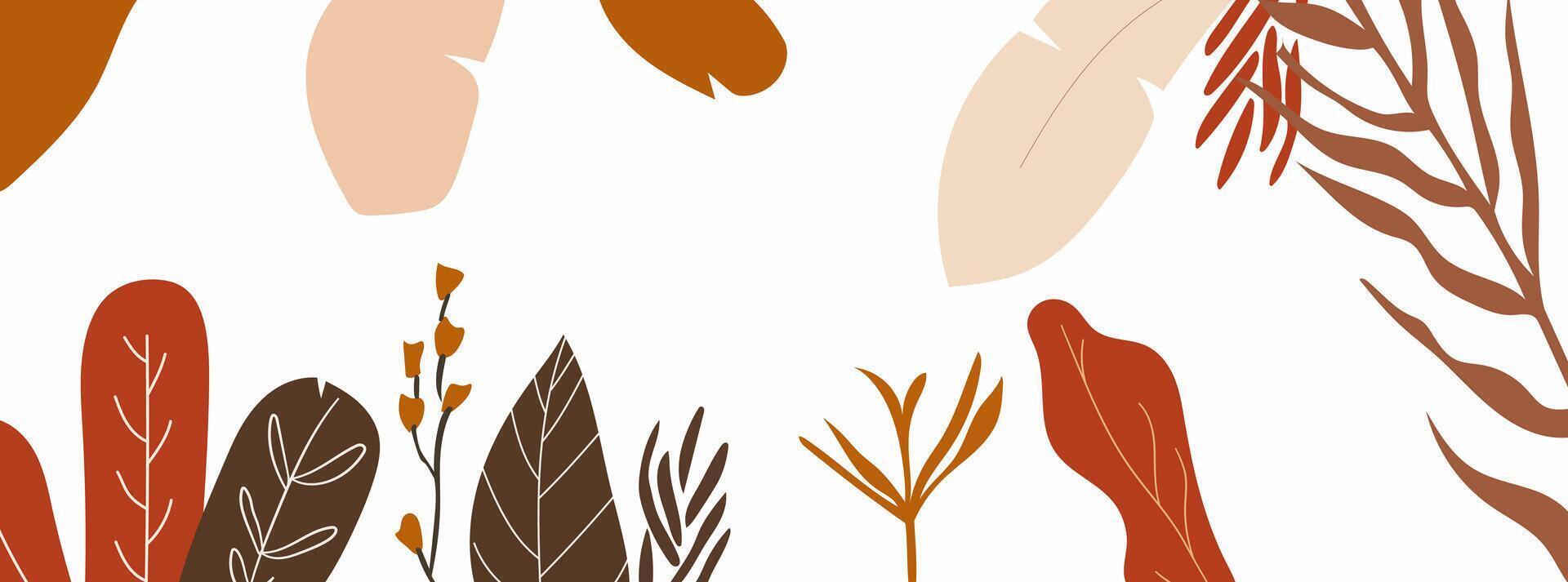 background with simple shapes organic lines vector