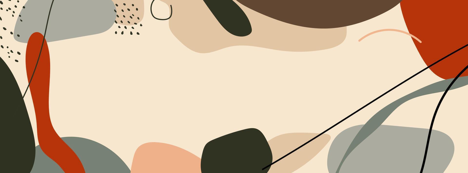A simple background with abstract shapes vector