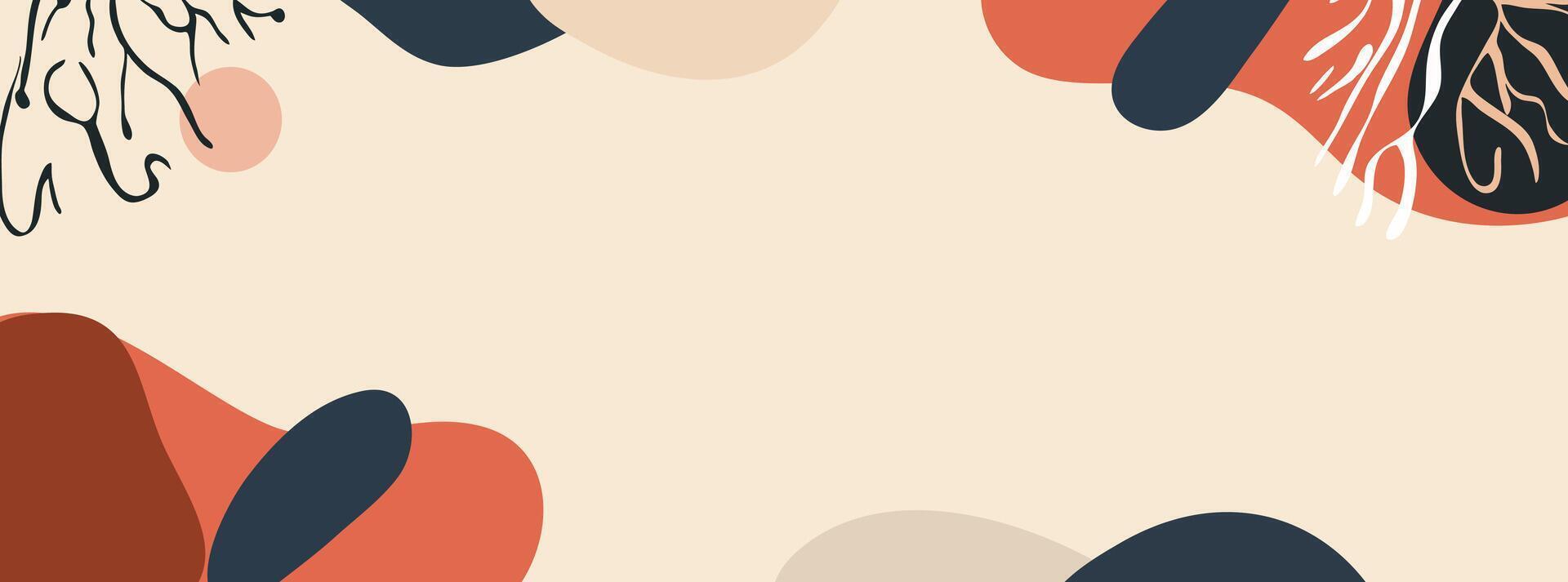 A simple background with abstract shapes vector