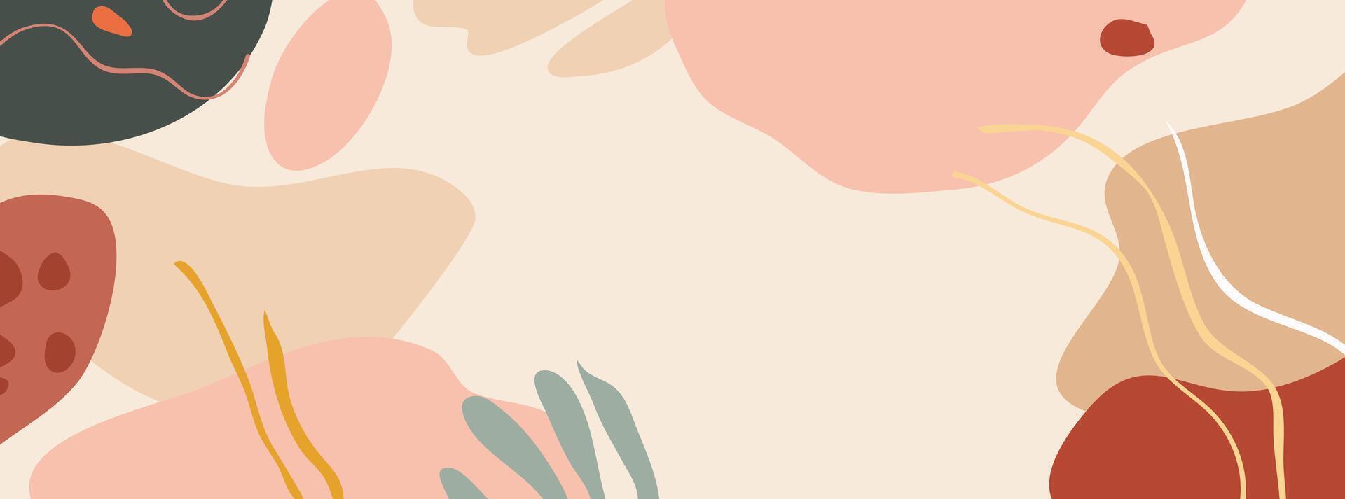 A simple background with abstract shapes vector