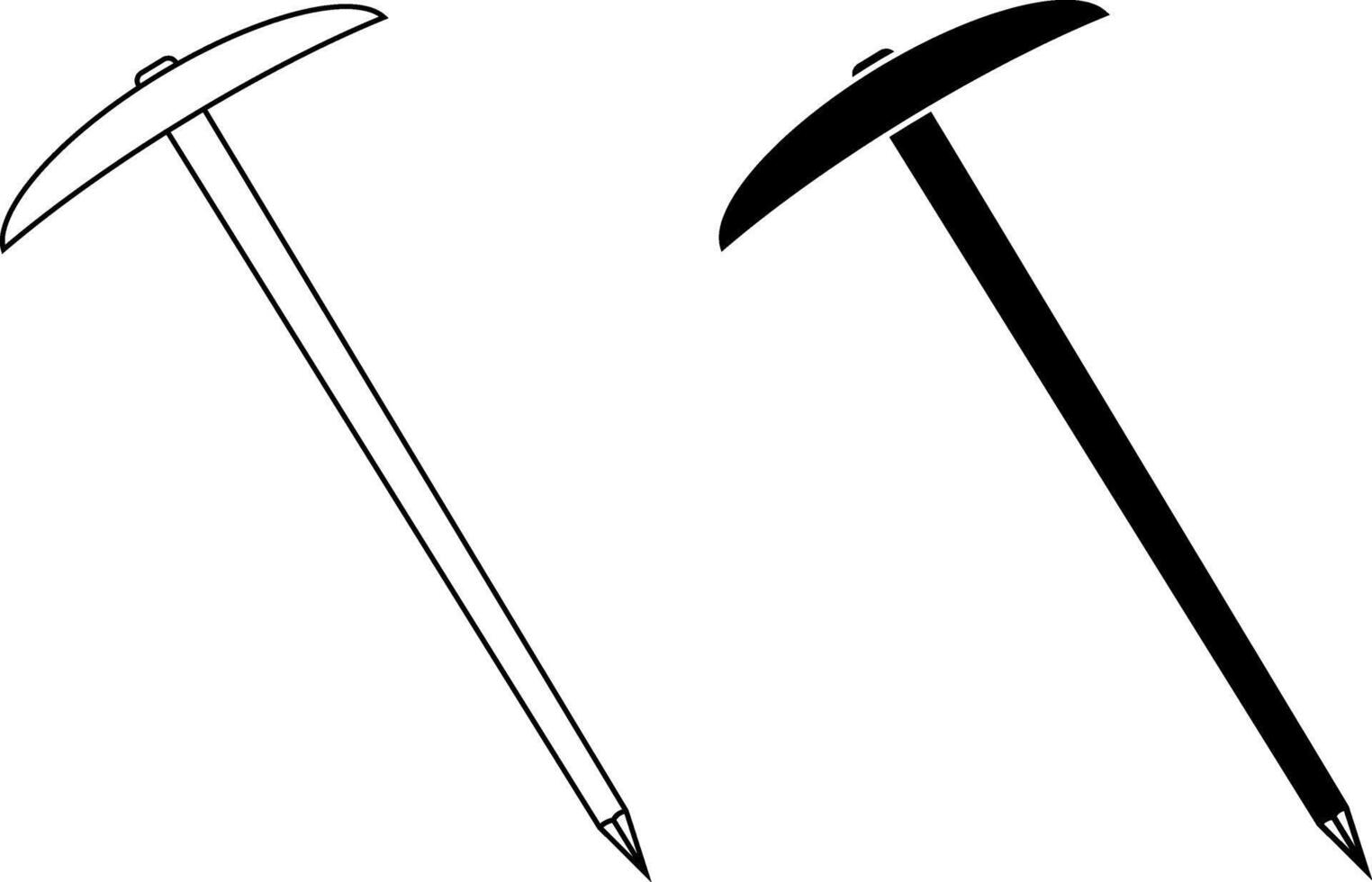 umbrella head roofing nail icon set vector