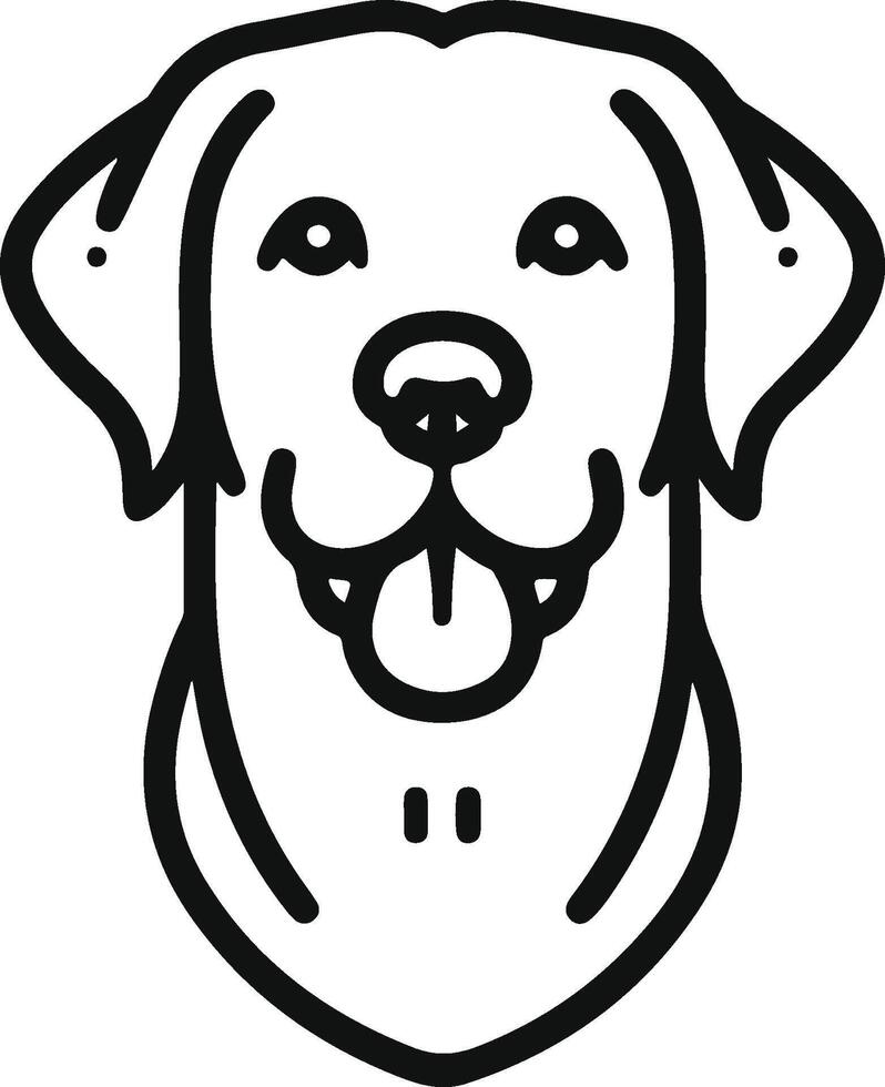 Labrador line art, Labrador line drawing, Labrador outline drawing,Labrador illustrations vector