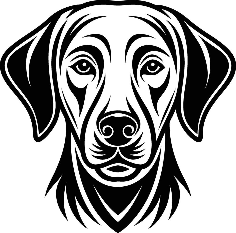 labrador retriever dog silhouette design,isolated on white background. vector
