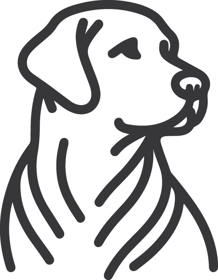Labrador line art, Labrador line drawing, Labrador outline drawing,Labrador illustrations vector