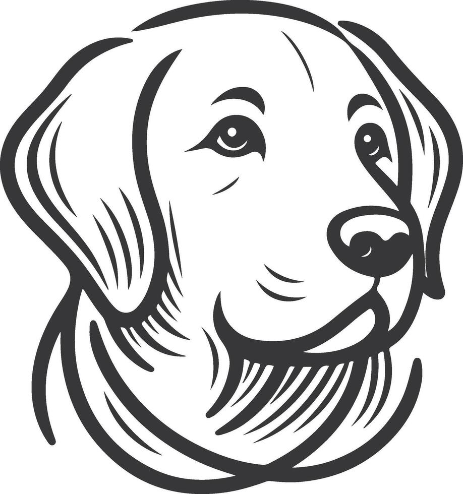 Labrador line art, Labrador line drawing, Labrador outline drawing,Labrador illustrations vector