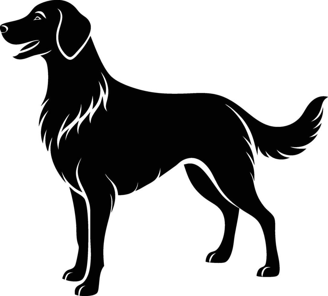 labrador retriever dog silhouette design,isolated on white background. vector