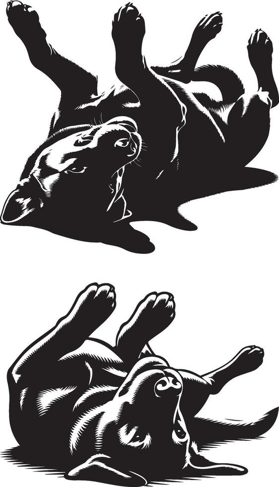 labrador retriever dog silhouette design,isolated on white background. vector
