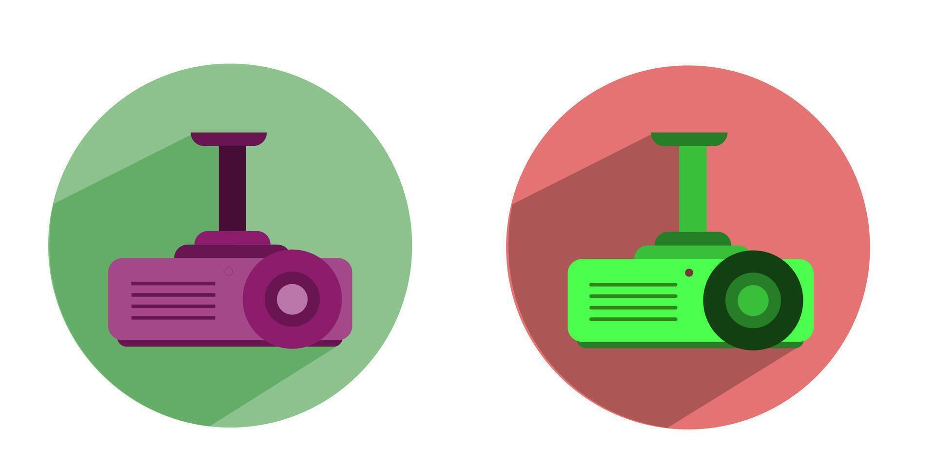 projector icon with white background stock illustration vector