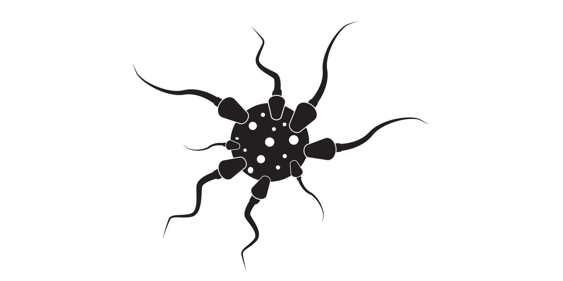 Sperm or spermatozoon cells flat icon for apps and websites vector