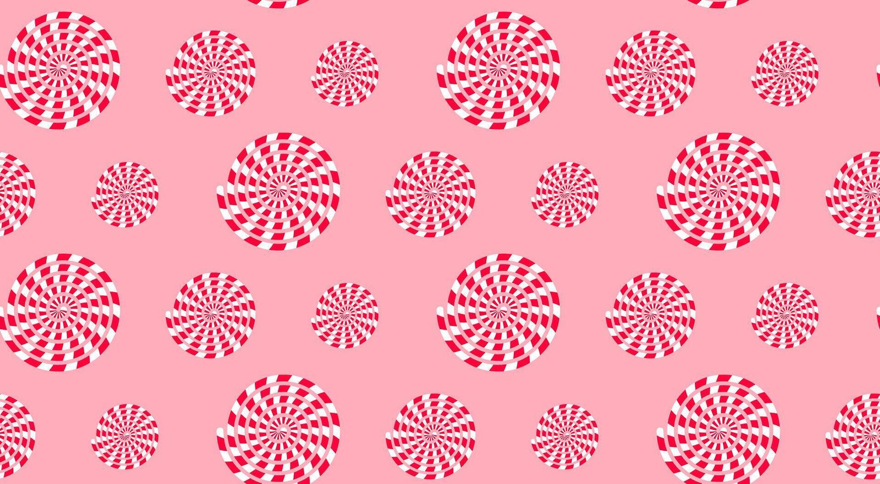 Christmas candy seamless pattern. Peppermint candies background. vector
