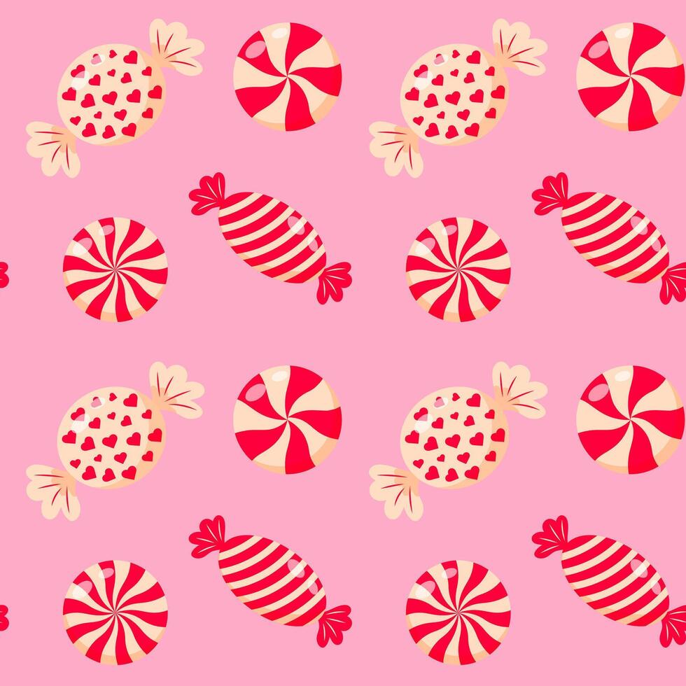Christmas peppermint swirl candies seamless pattern. Christmas peppermint swirl candies seamless pattern. vector