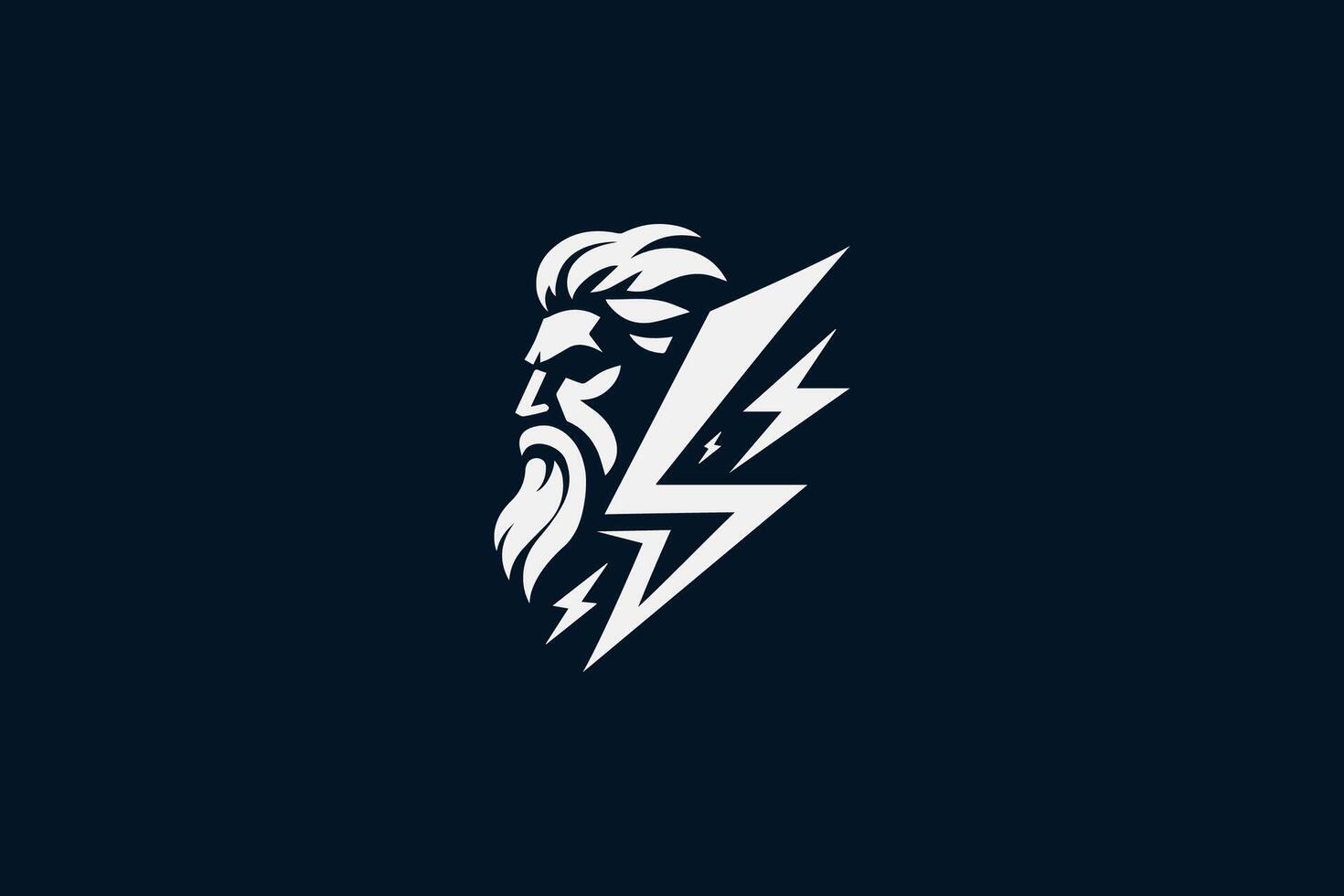 Lightning zeus logo ready to sale vector