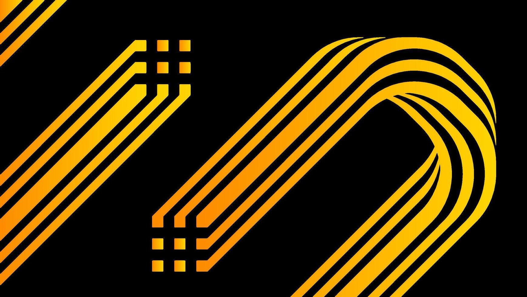 modern line shape with yellow color vector