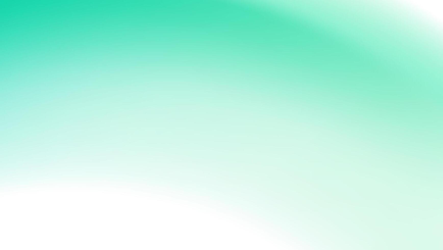 Smooth gradient background with white and green color vector