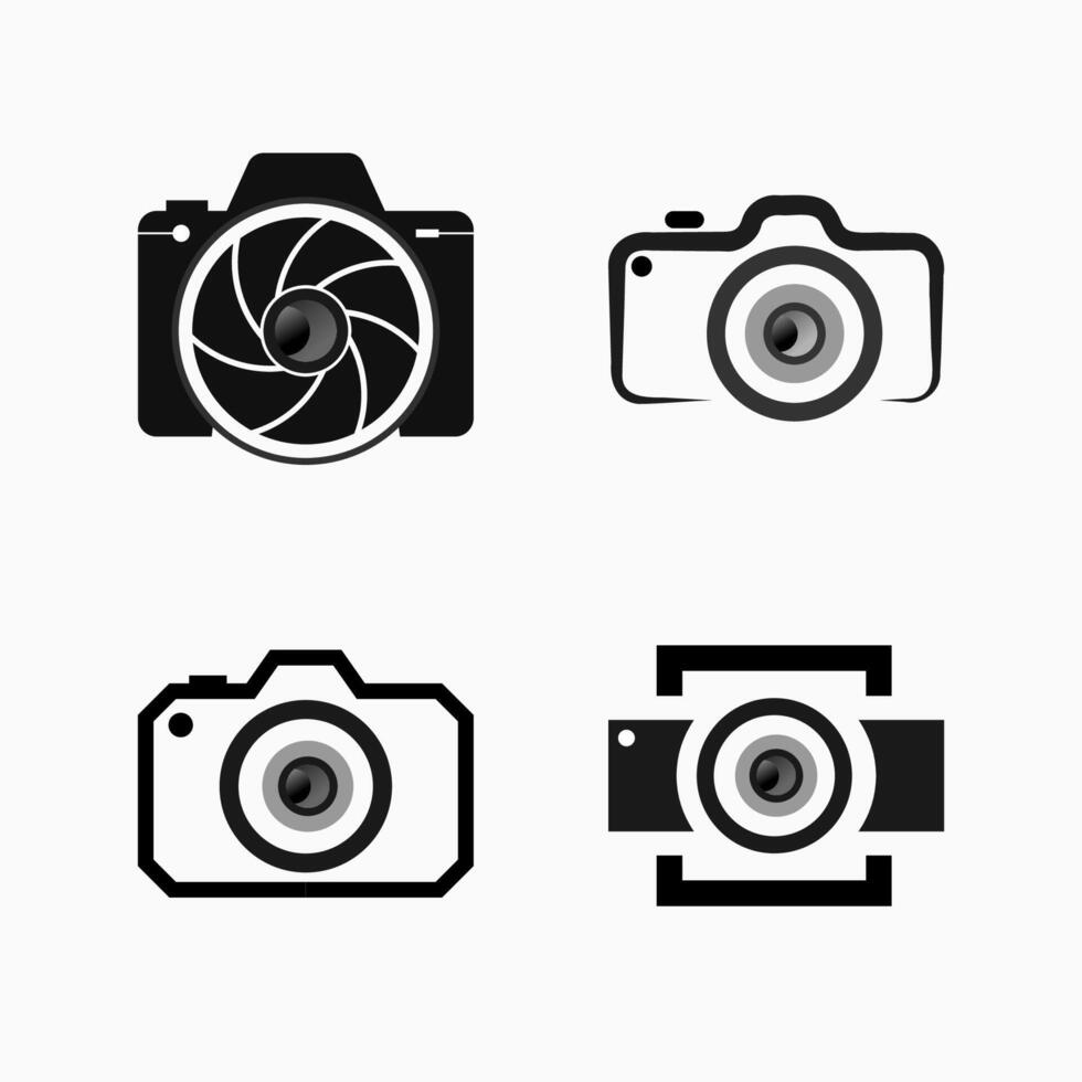 Photography, Camera icons set design. vector