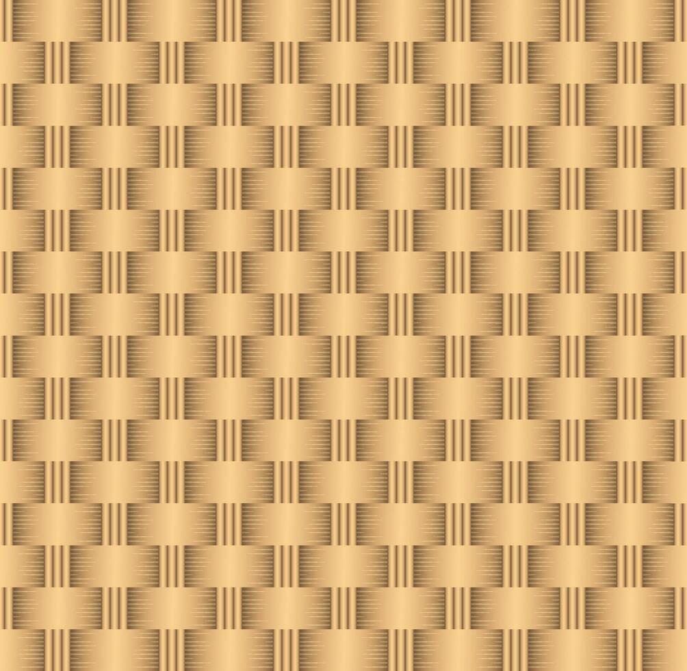 Seamless pattern bamboo texture, wicker basket weaving background . vector