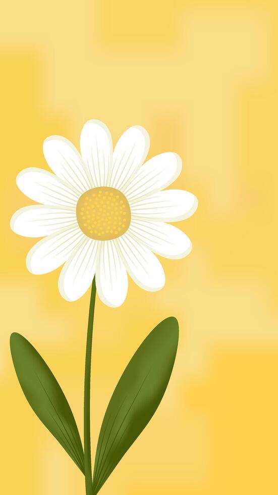 daisy flower hand drawn design vector