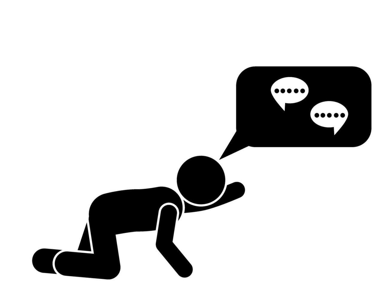 Addicted to social media, stuck in a digital world vector