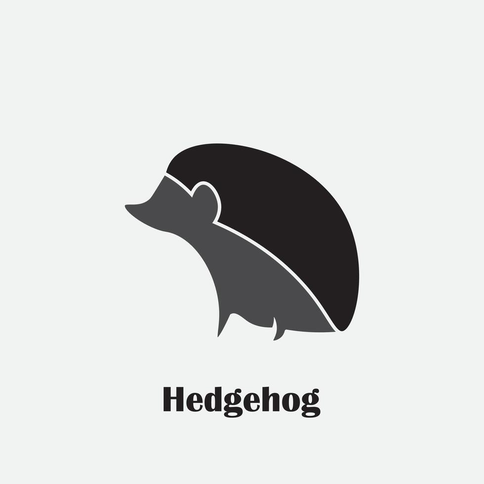 hedgehog logo design, animal logo vector