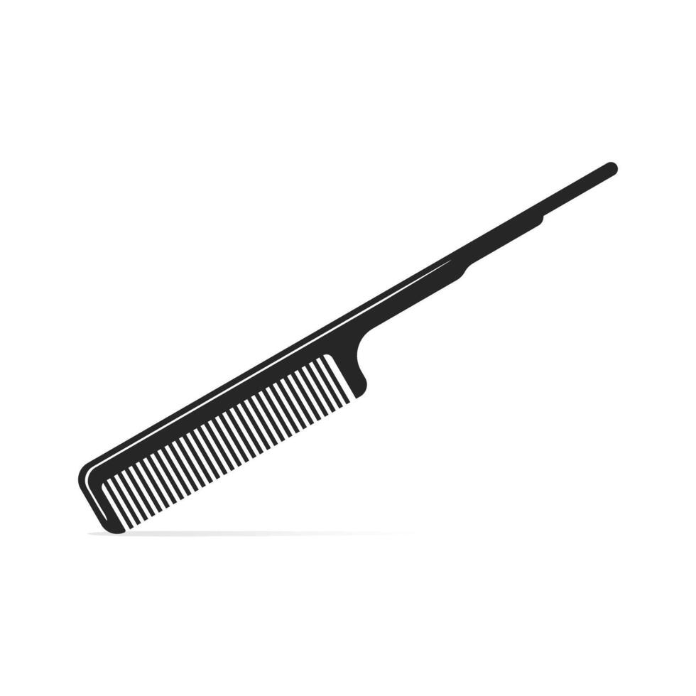 hair comb flat design illustration vector