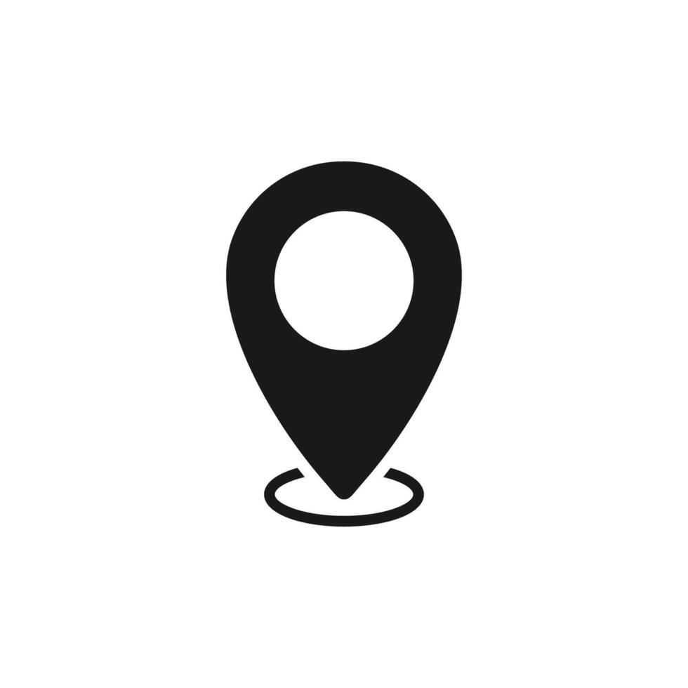 Pin location map marker on white background vector