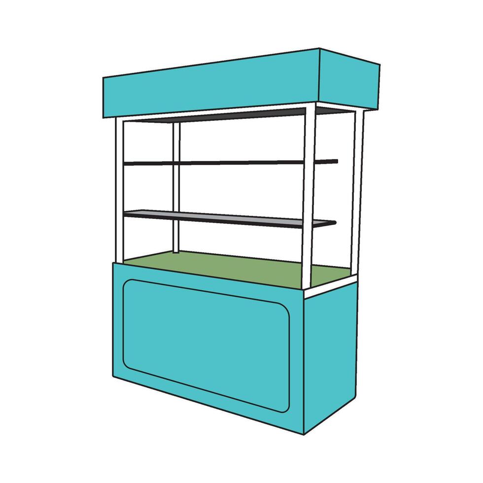 sales kiosk design vector