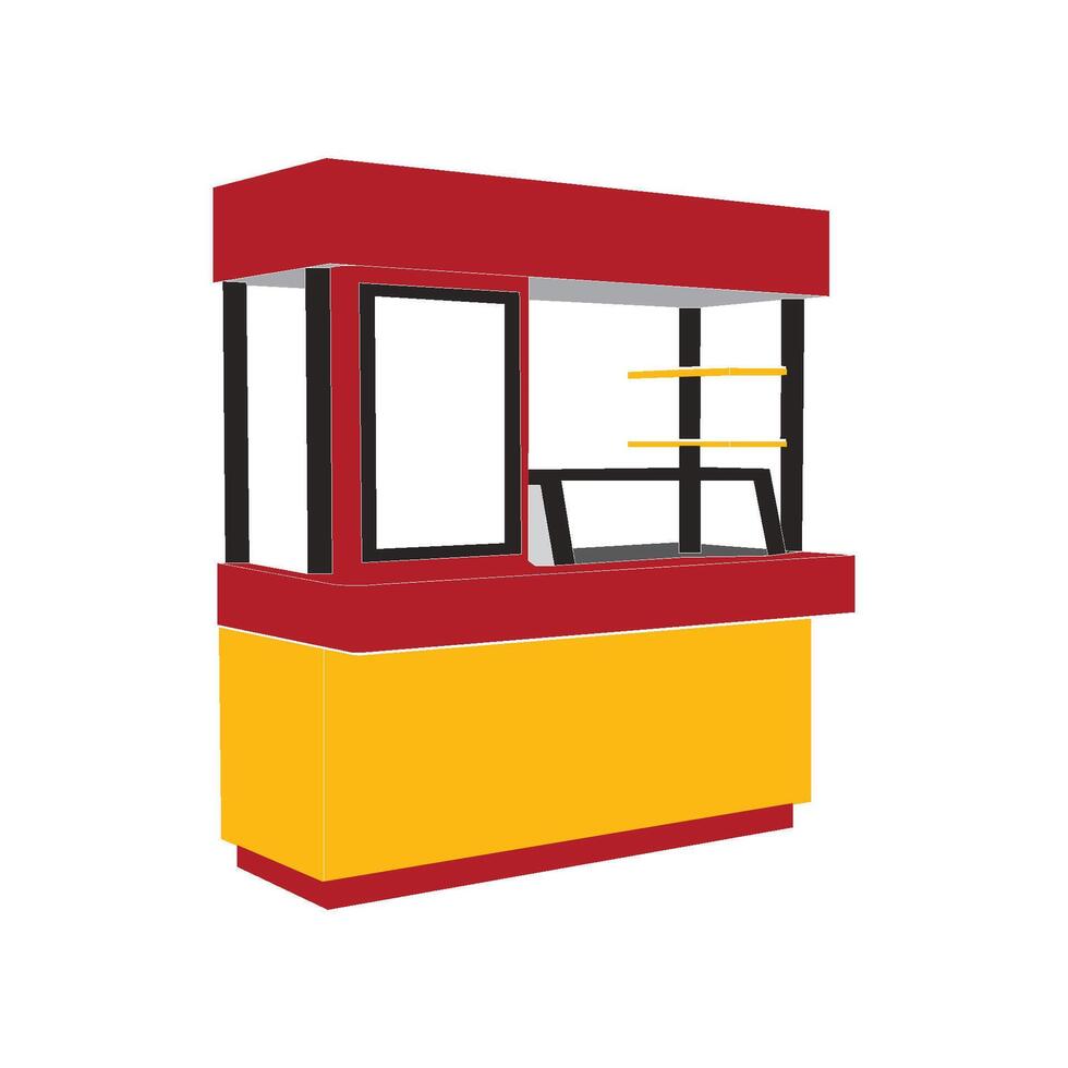sales kiosk design vector