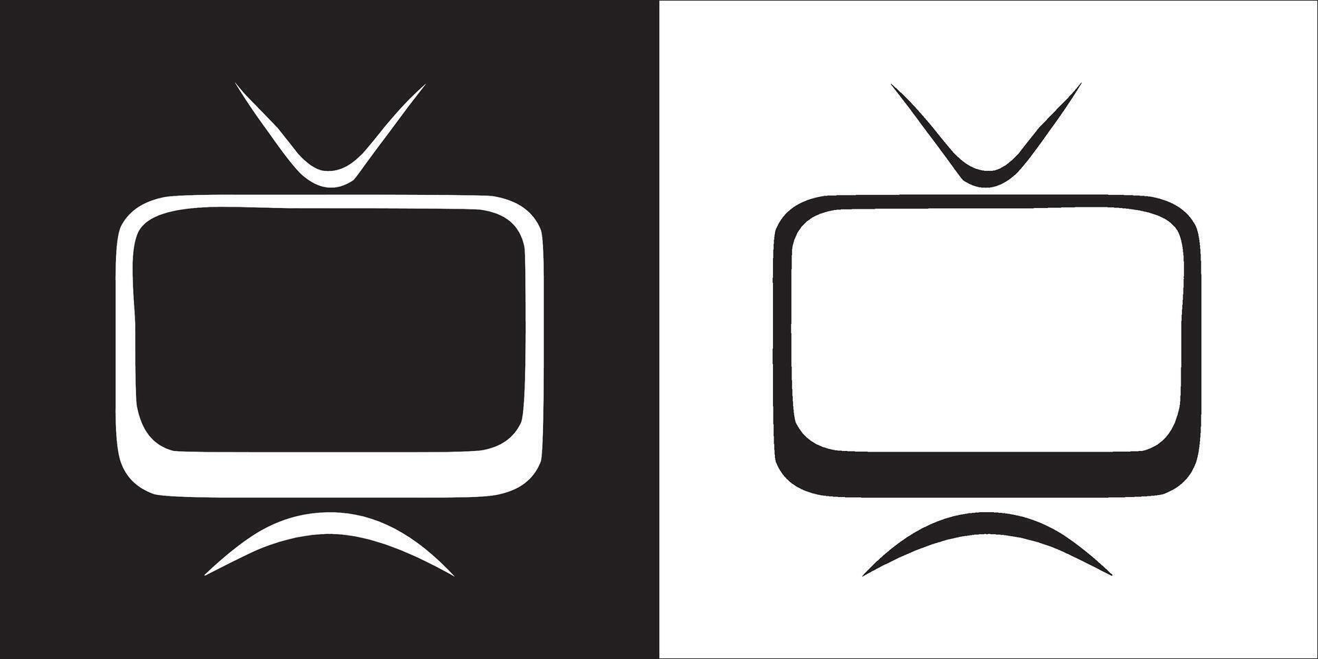 Illustration graphics of television icon vector