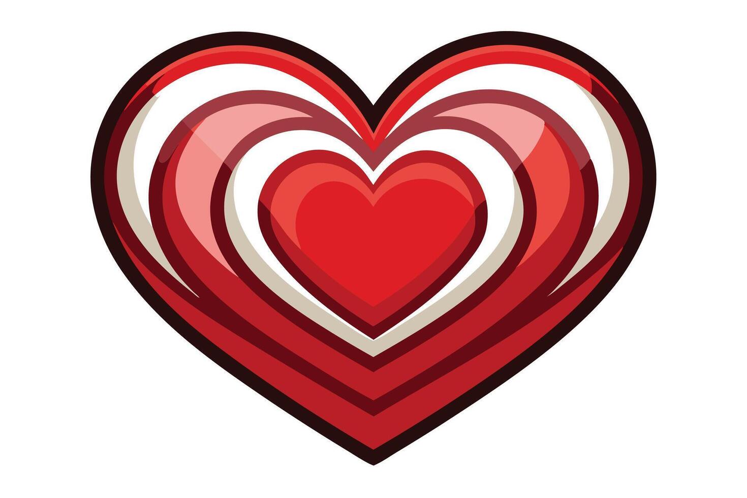 art of Love shape on white background vector