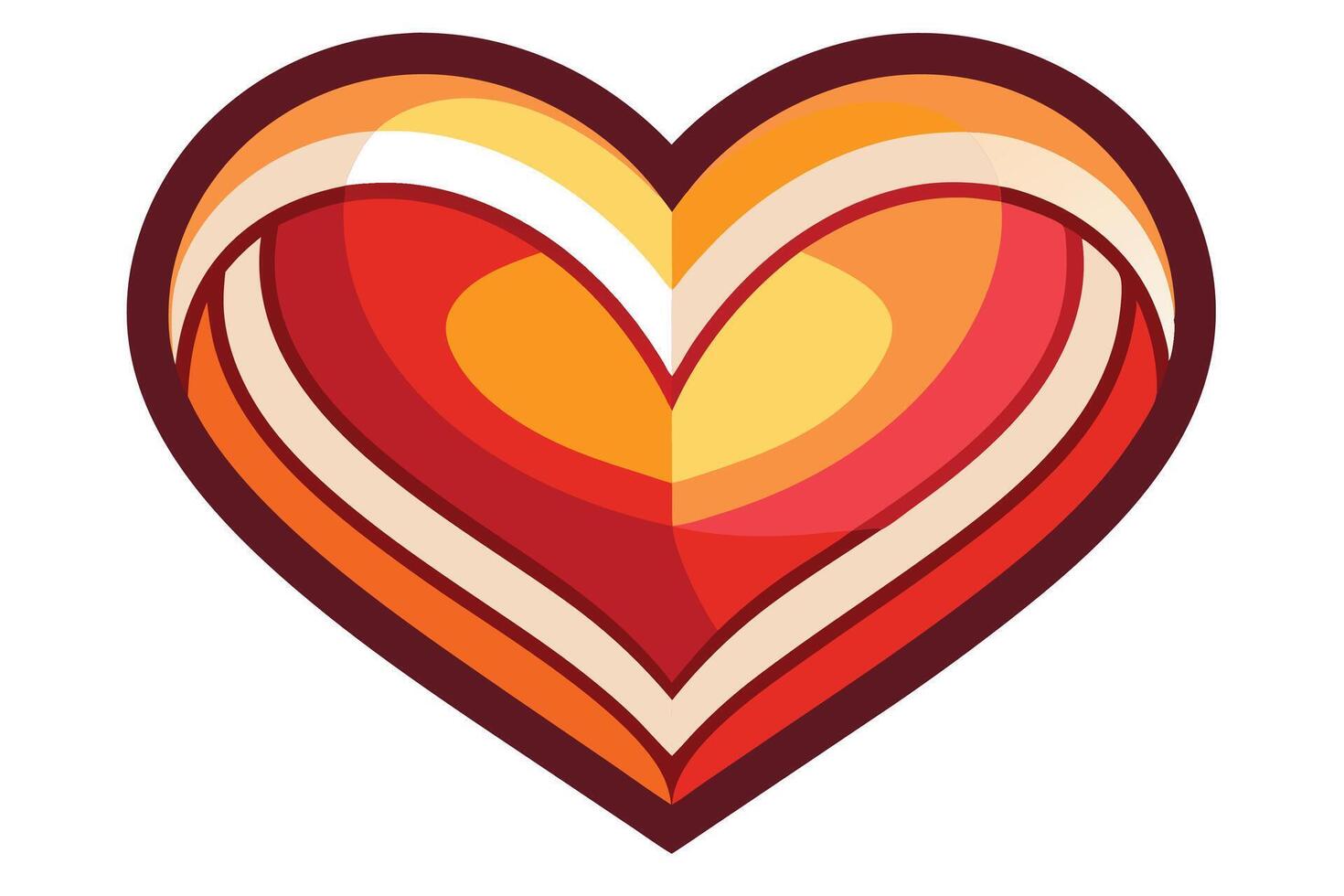art of Love shape on white background vector