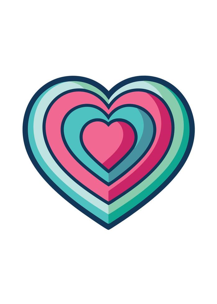 art of Love shape on white background vector