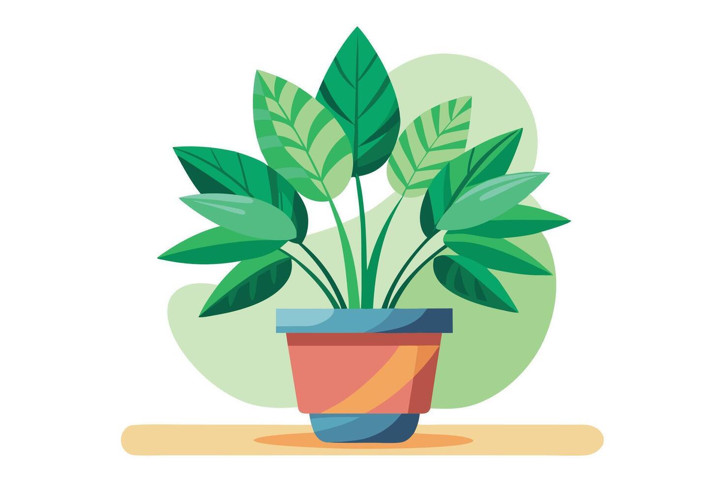 Indoor Plant art on white background vector