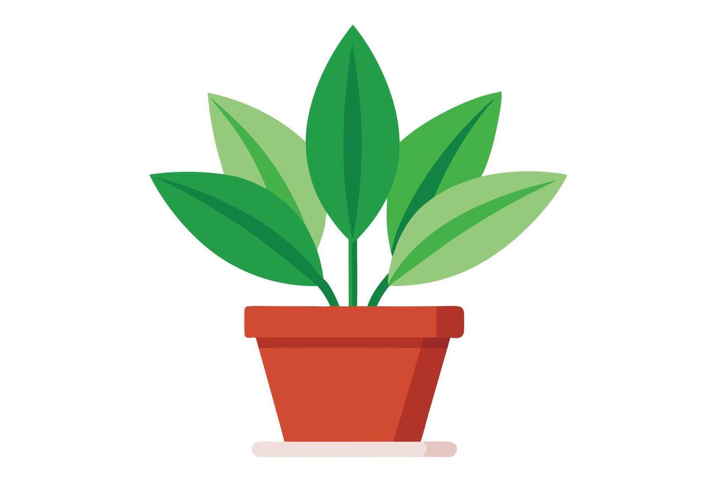 Indoor Plant art on white background vector