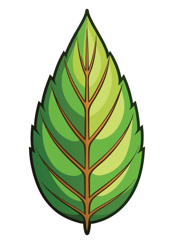 art of Leaf drawing Abstract minimal flat art vector