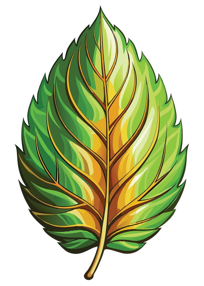 art of Leaf drawing Abstract minimal flat art vector