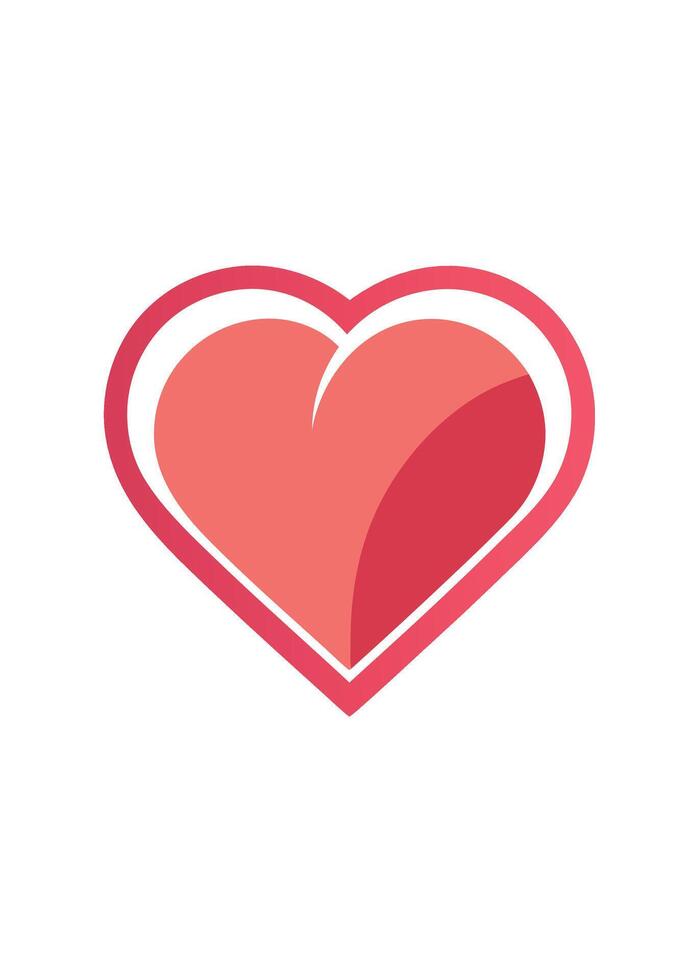 art of Love shape on white background vector
