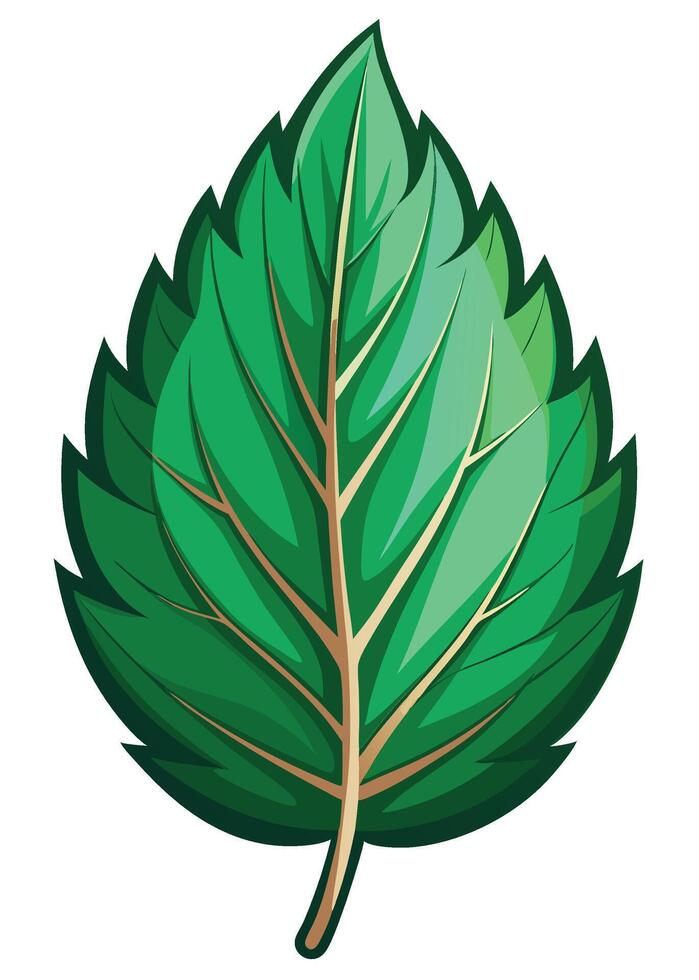 art of Leaf drawing Abstract minimal flat art vector