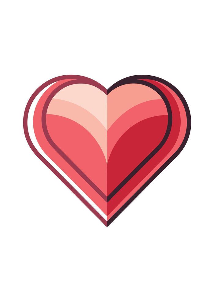 art of Love shape on white background vector